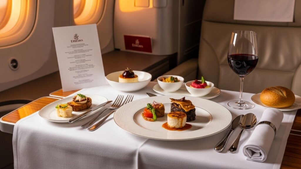 Dinning Experience At Emirates First Class