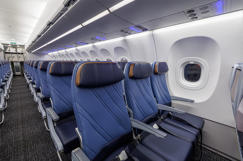 Indigo Bali Flight Cabin